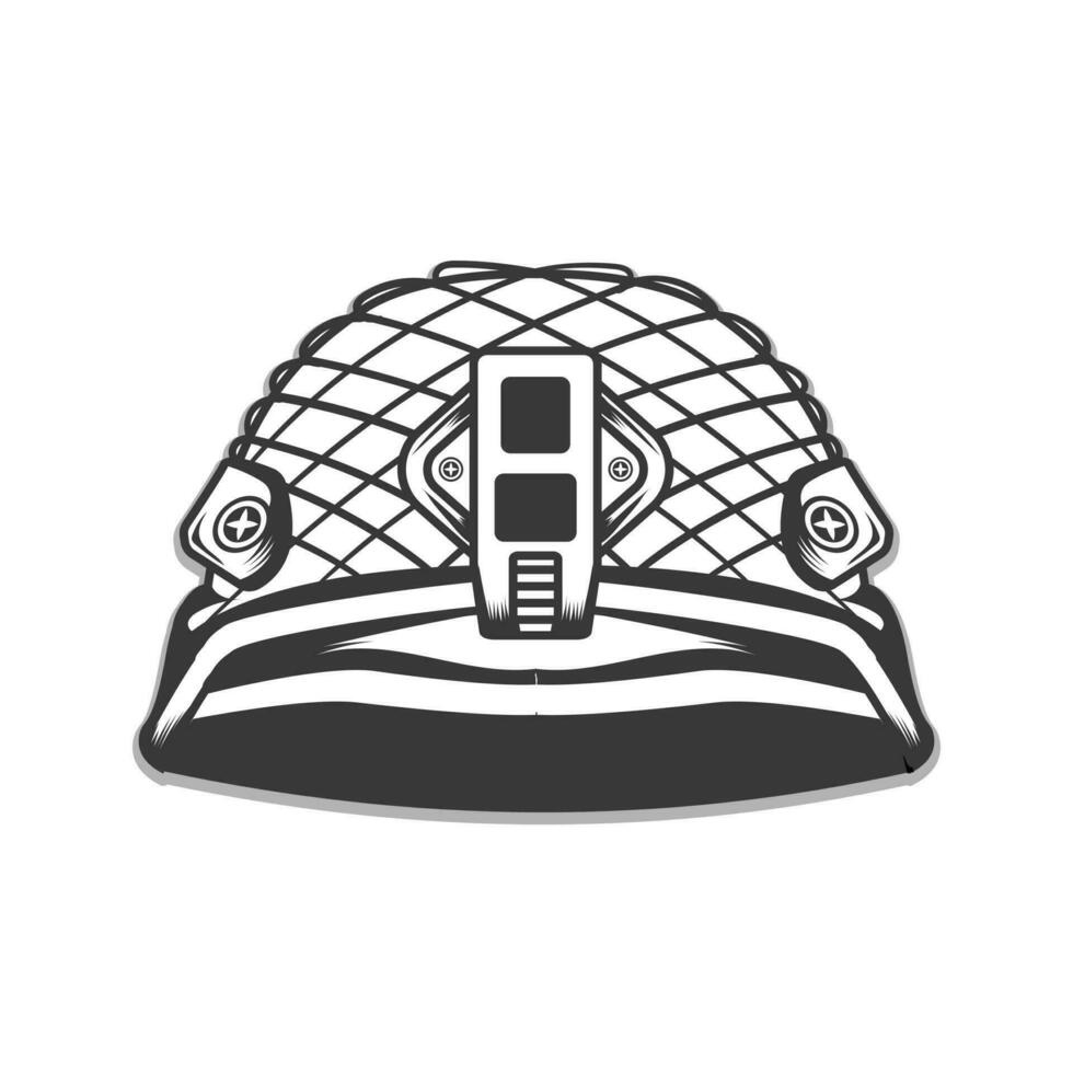 militare casco vettore design.