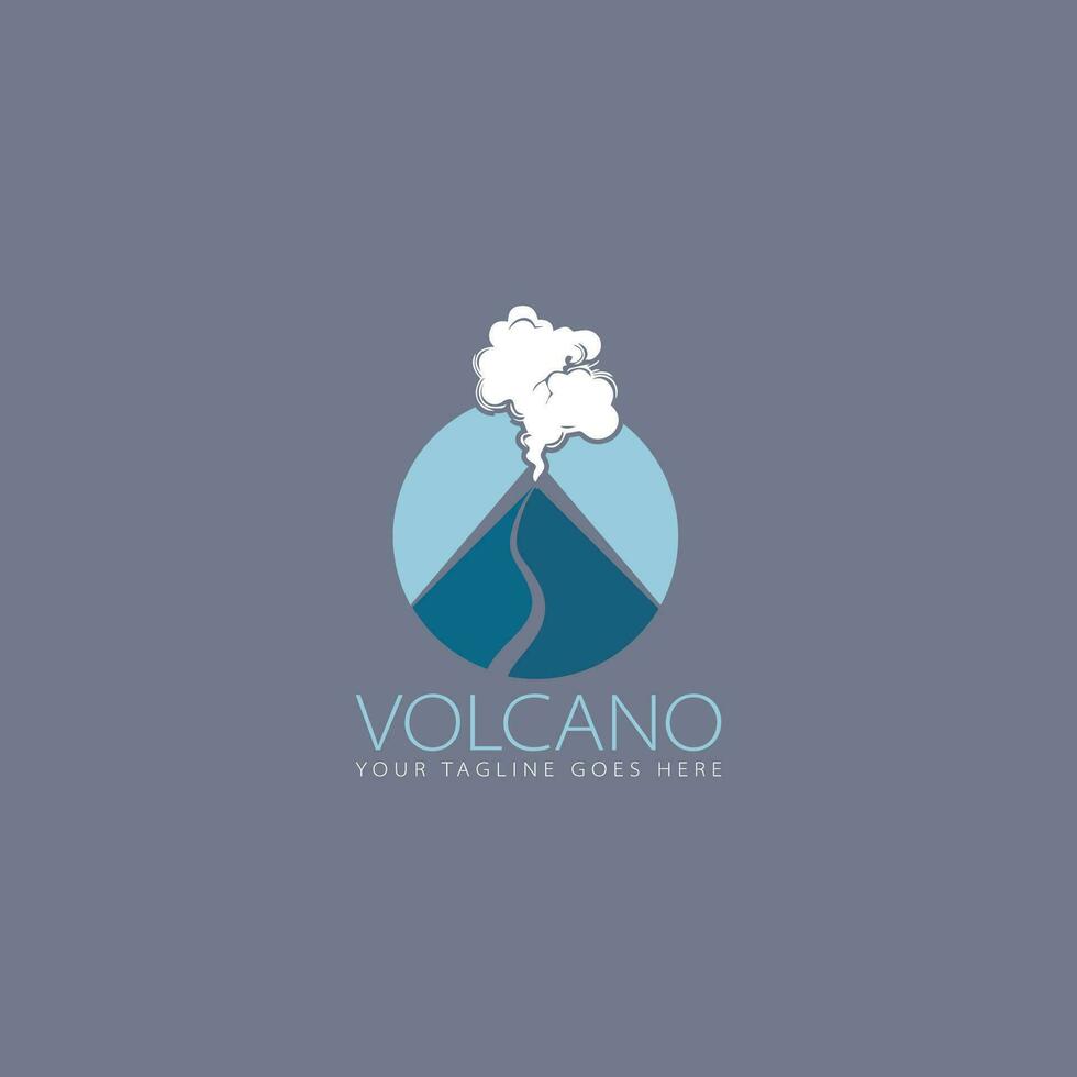 vulcano logo vettore