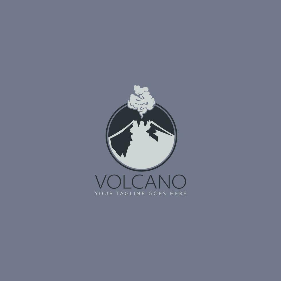 vulcano logo vettore