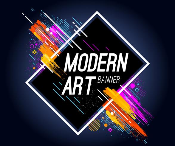 Banner di arte moderna vettore
