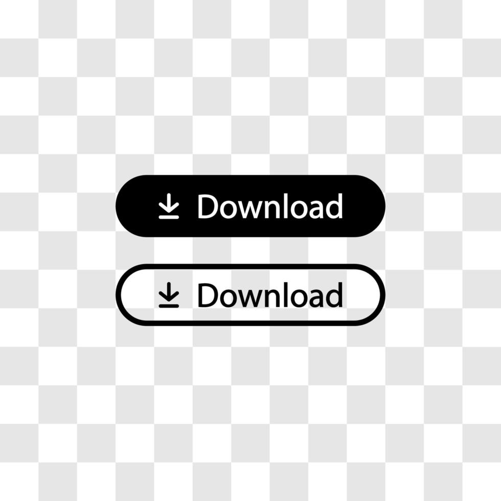 scarica l'icona del pulsante su elementi web vettore