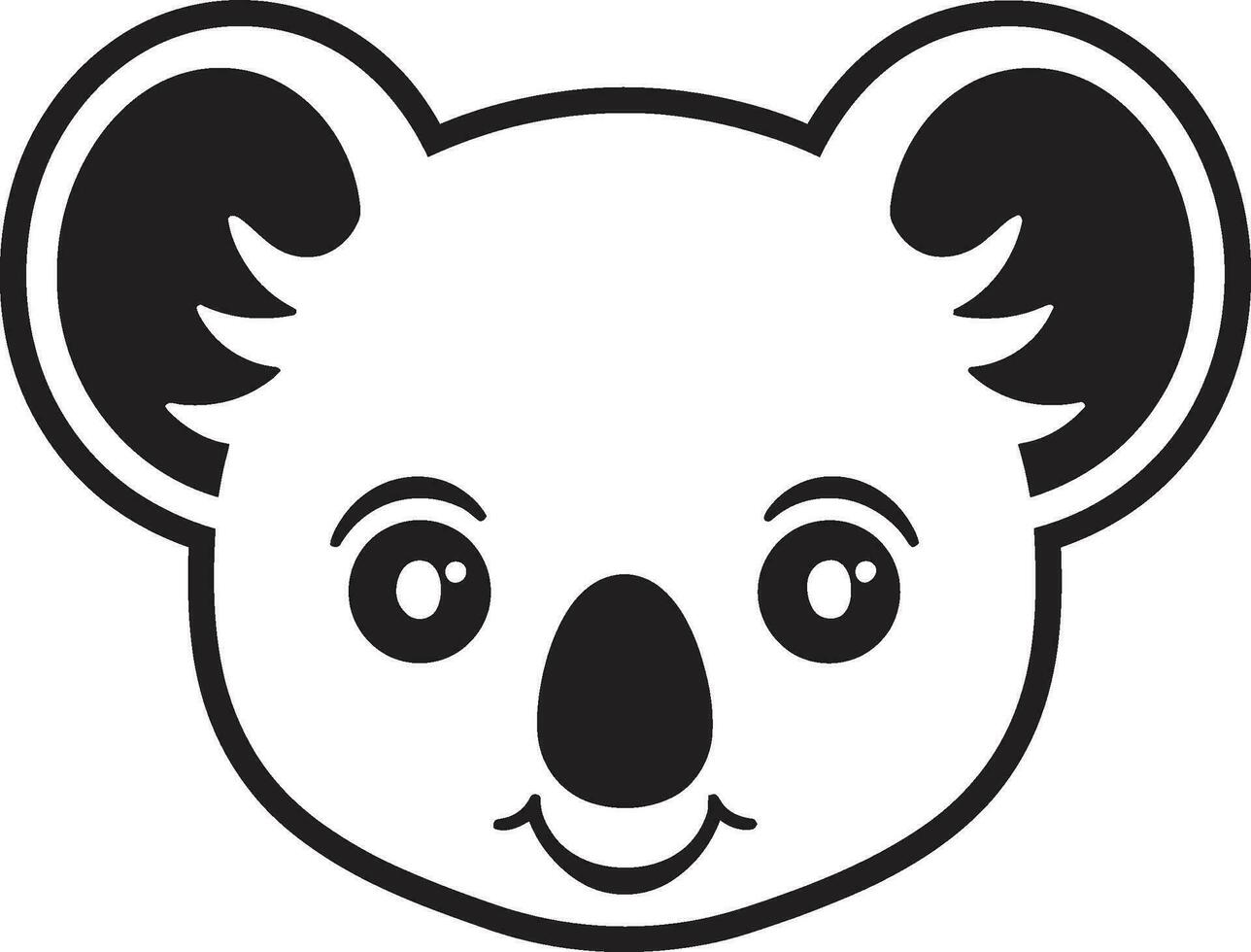 contemporaneo koala marchio nel ombre maestoso semplicità elegante il branding vettore