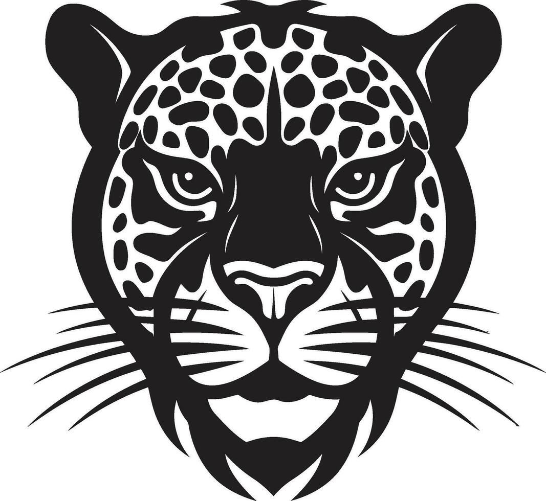 regale predatore nero vettore leopardo logo grazioso dominanza nero leopardo icona nel vettore