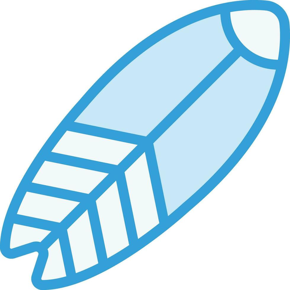 illustrazione del disegno dell'icona di vettore della tavola da surf