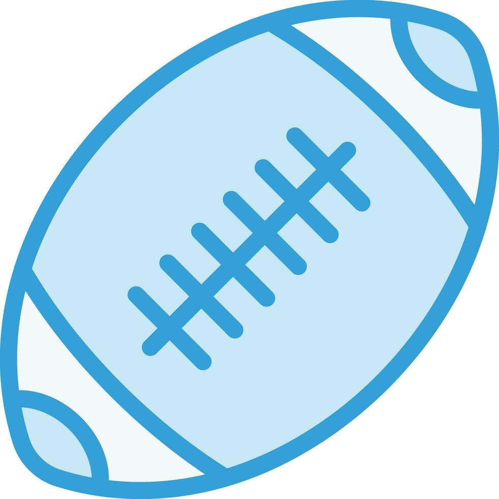 illustrazione del disegno dell'icona di vettore di football americano