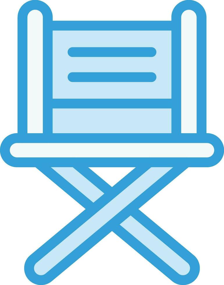 illustrazione del design dell'icona di vettore della sedia del regista