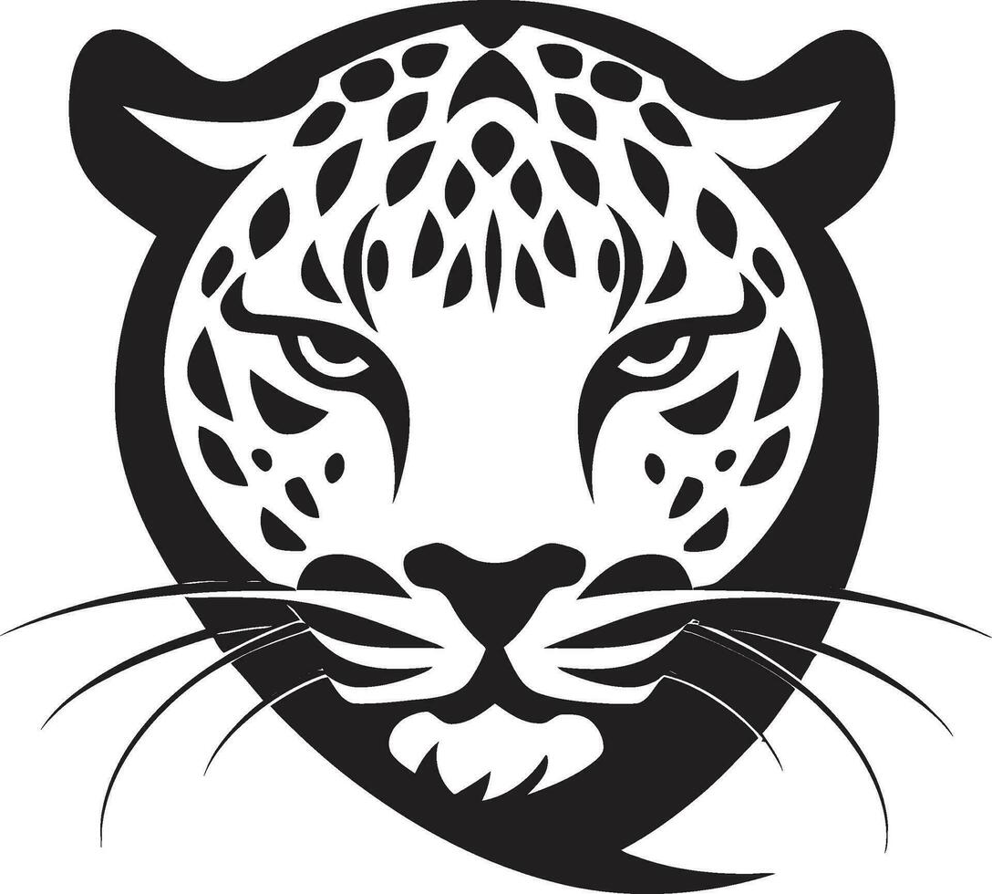 elegante energia nero leopardo vettore logo design regale ruggito nero vettore leopardo icona eccellenza