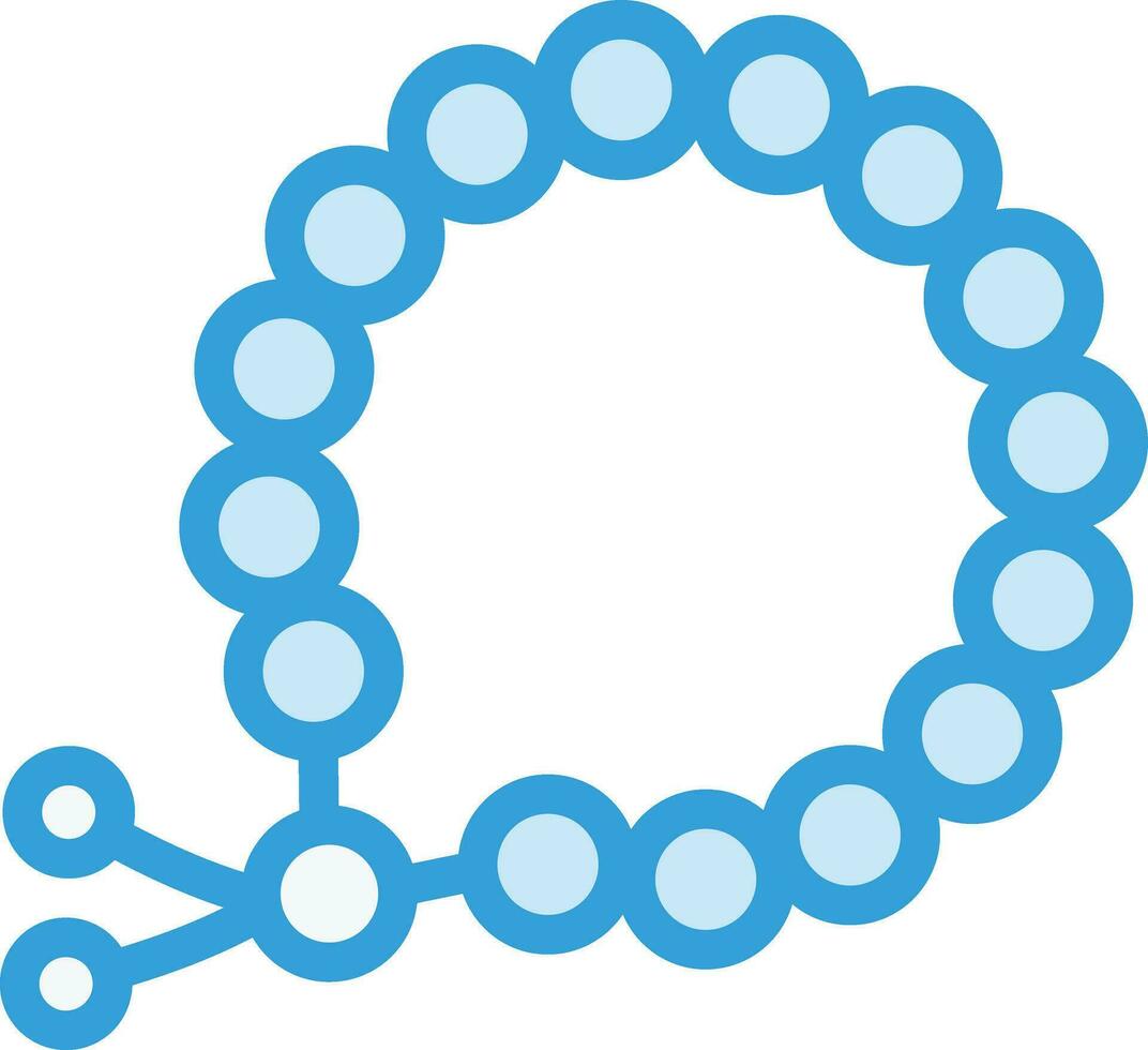 illustrazione del design dell'icona di vettore di perline