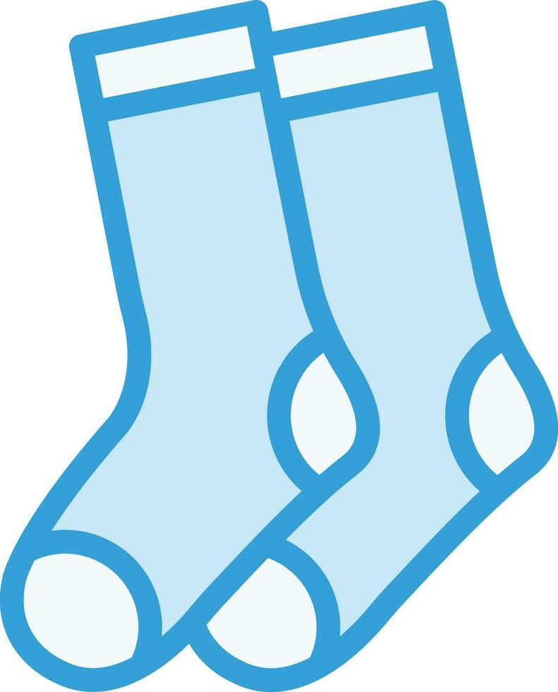 illustrazione del disegno dell'icona di vettore dei calzini