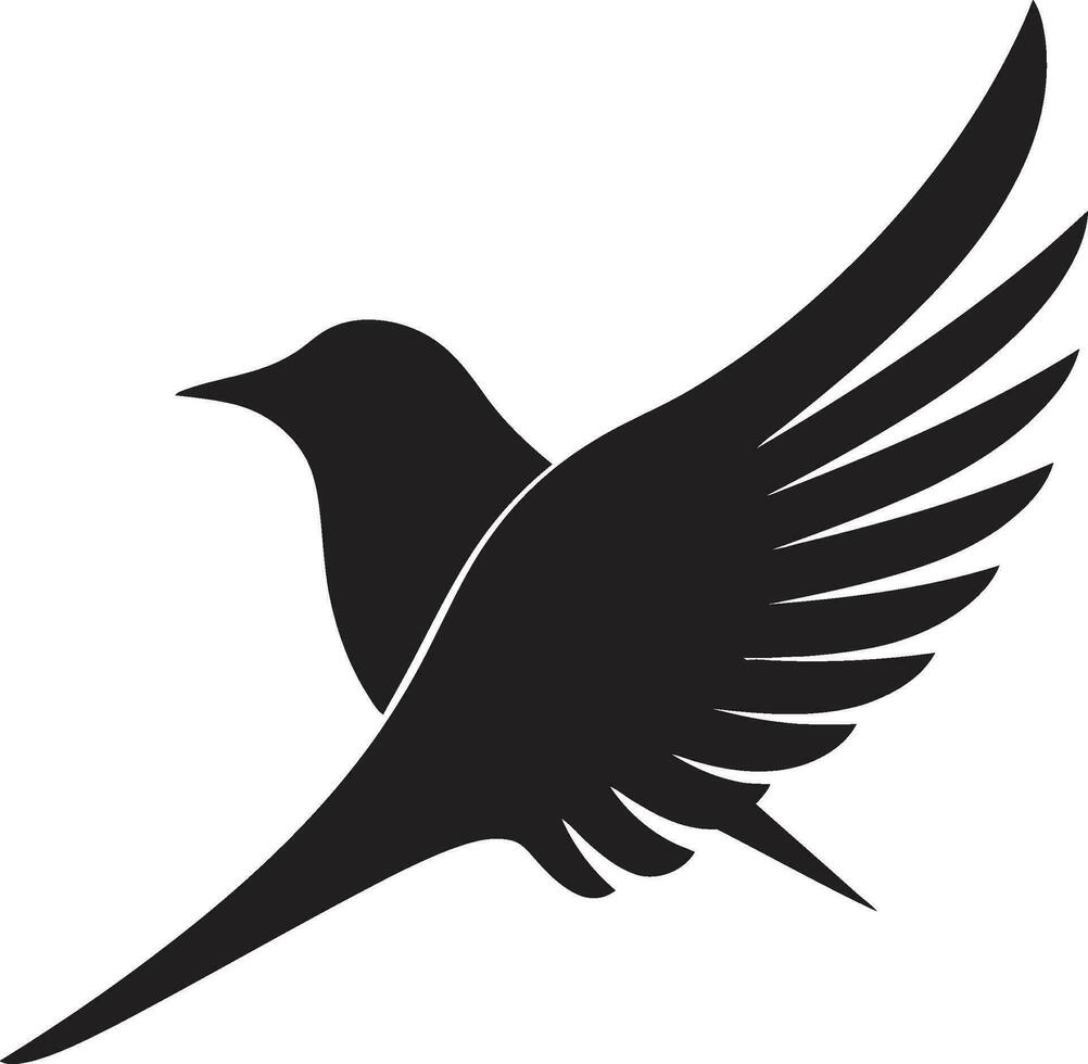 martin pescatore monogramma simbolo falco nel volo emblema vettore