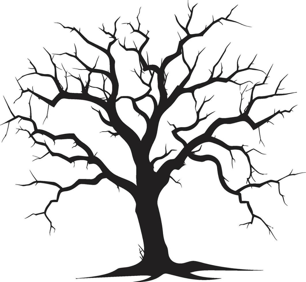 eterno decadimento monocromatico omaggio per un' morto alberi eredità dissolvenza fantasticheria un' senza vita alberi elegia nel nero vettore