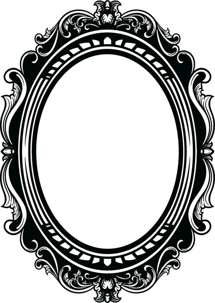 specchio Vintage ▾ telaio vettore