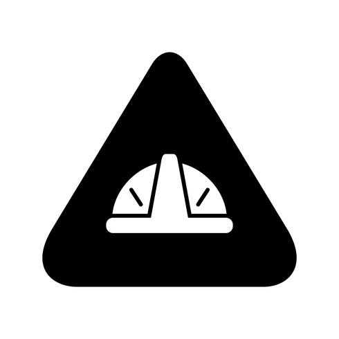 Icona del glifo in costruzione segno nero vettore