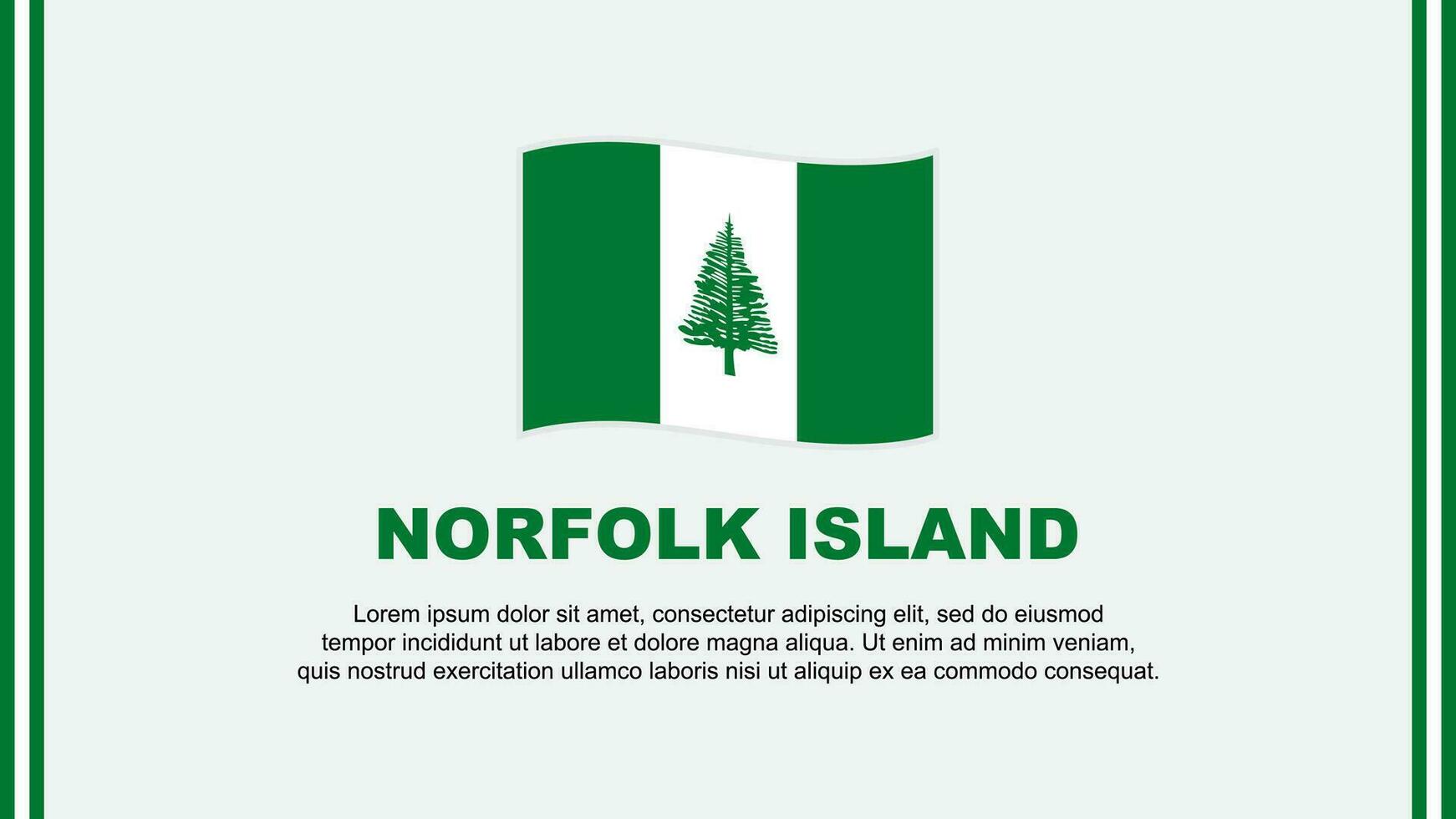 norfolk isola bandiera astratto sfondo design modello. norfolk isola indipendenza giorno bandiera sociale media vettore illustrazione. norfolk isola cartone animato