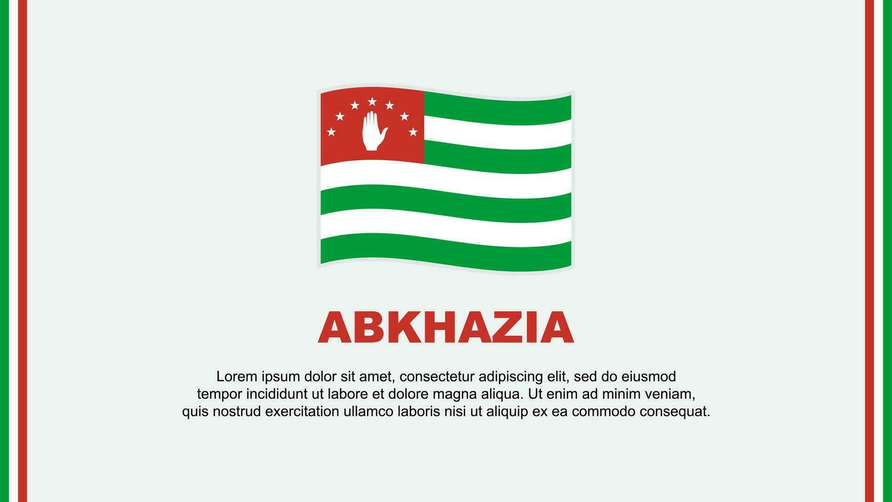 abkhazia bandiera astratto sfondo design modello. abkhazia indipendenza giorno bandiera sociale media vettore illustrazione. abkhazia cartone animato