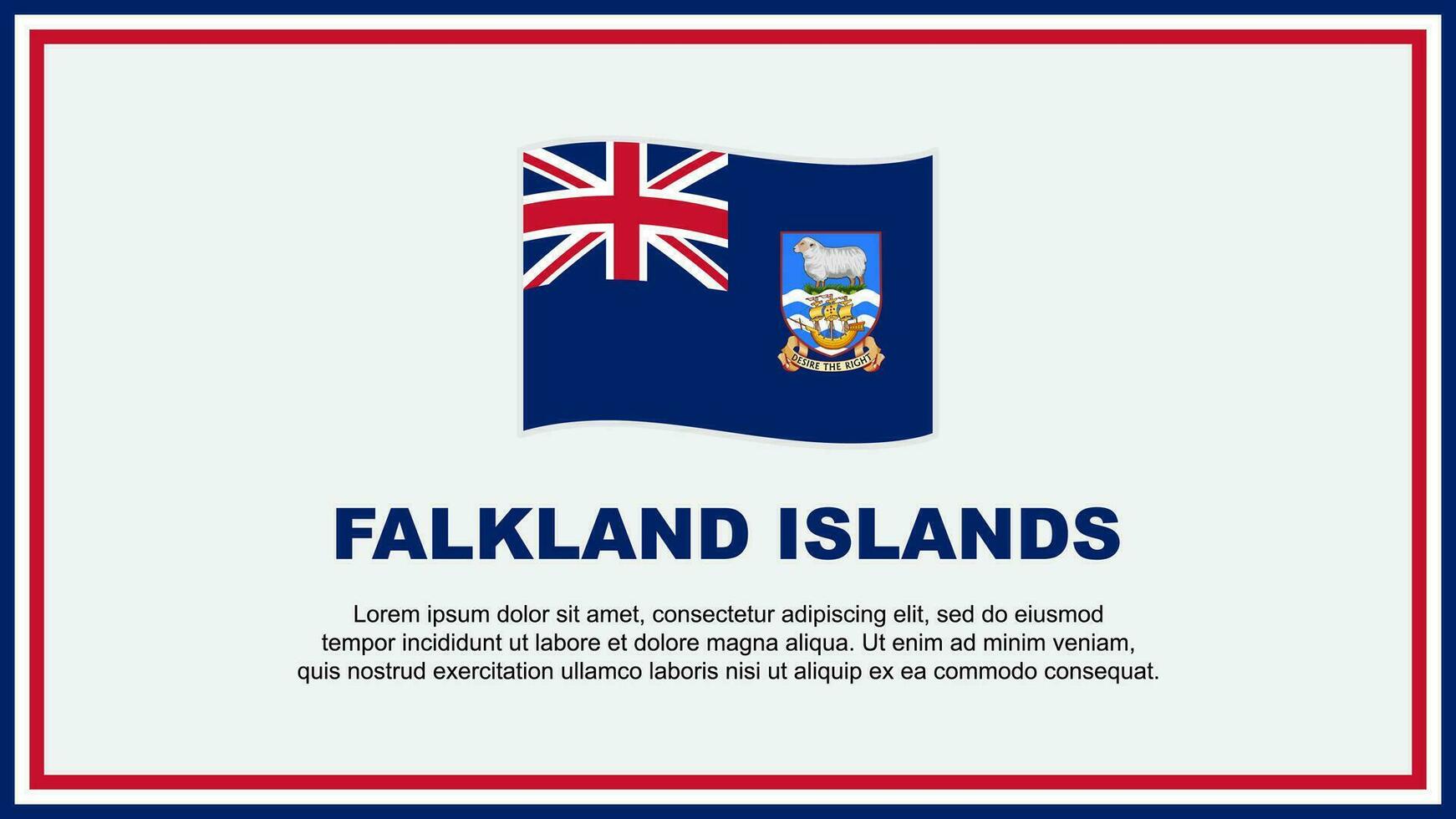 falkland isole bandiera astratto sfondo design modello. falkland isole indipendenza giorno bandiera sociale media vettore illustrazione. falkland isole bandiera