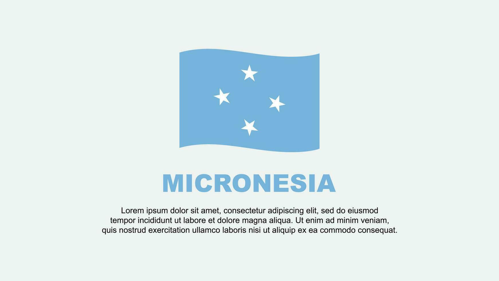 micronesia bandiera astratto sfondo design modello. micronesia indipendenza giorno bandiera sociale media vettore illustrazione. micronesia sfondo