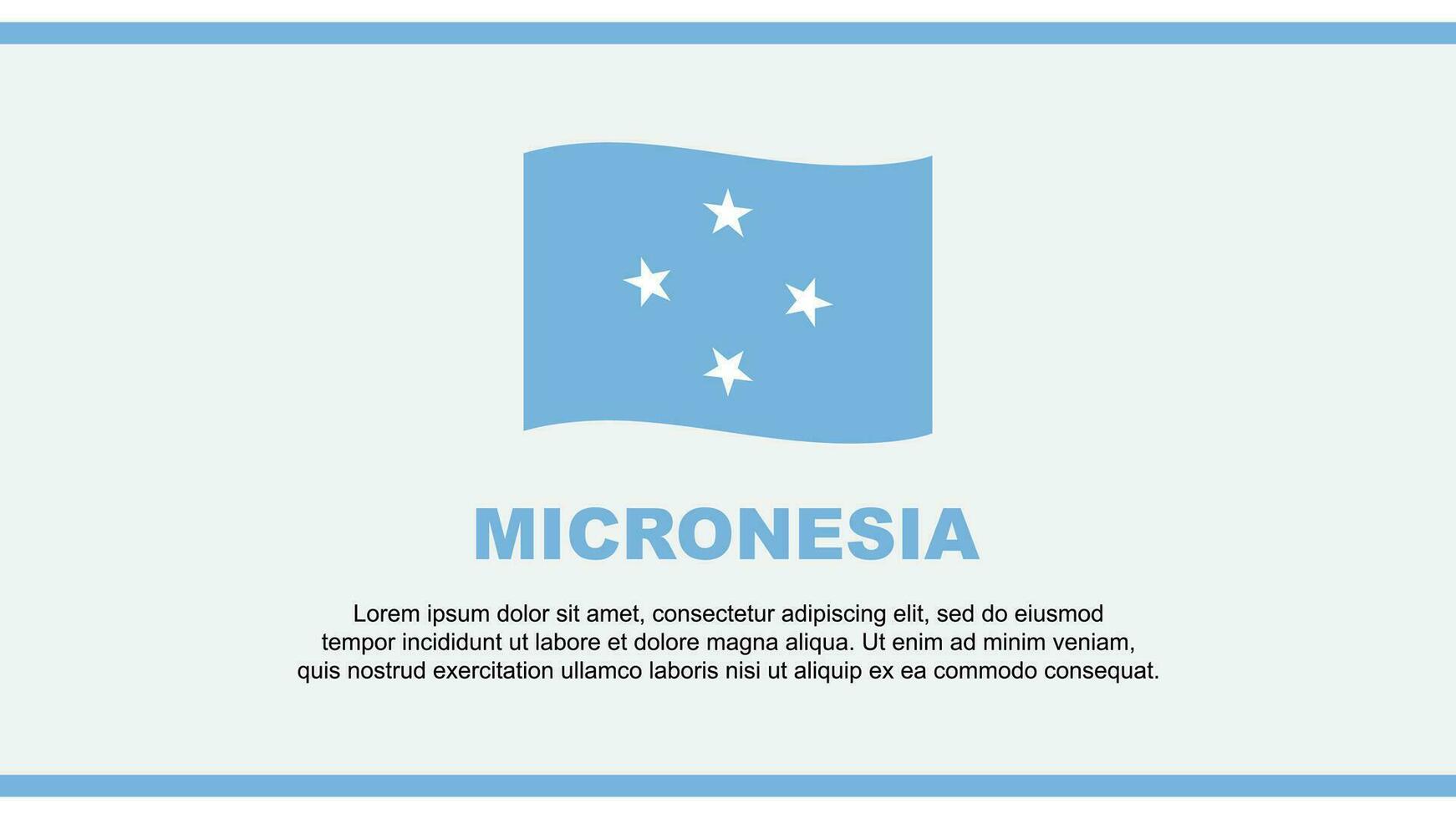 micronesia bandiera astratto sfondo design modello. micronesia indipendenza giorno bandiera sociale media vettore illustrazione. micronesia design