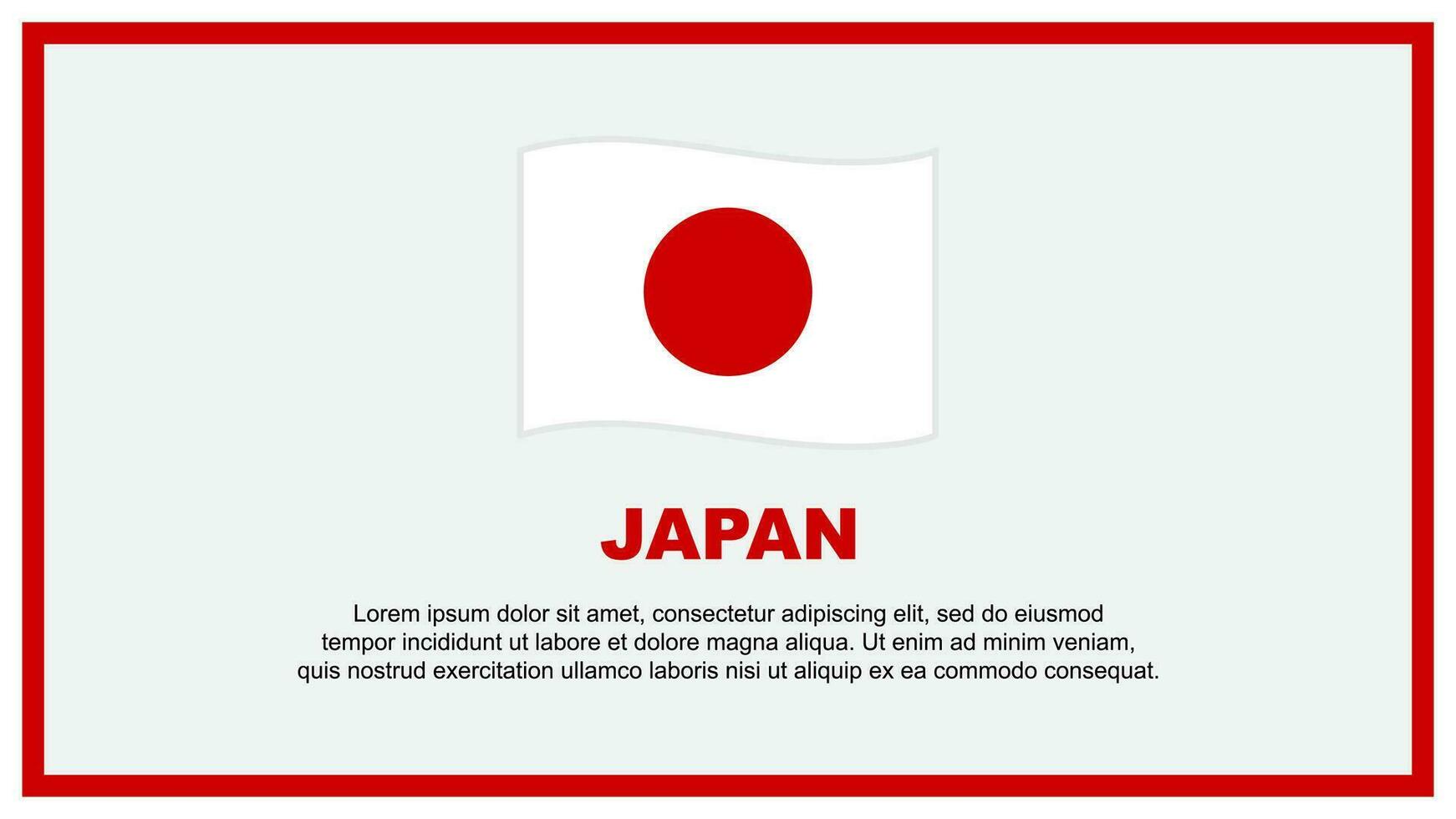 Giappone bandiera astratto sfondo design modello. Giappone indipendenza giorno bandiera sociale media vettore illustrazione. Giappone bandiera