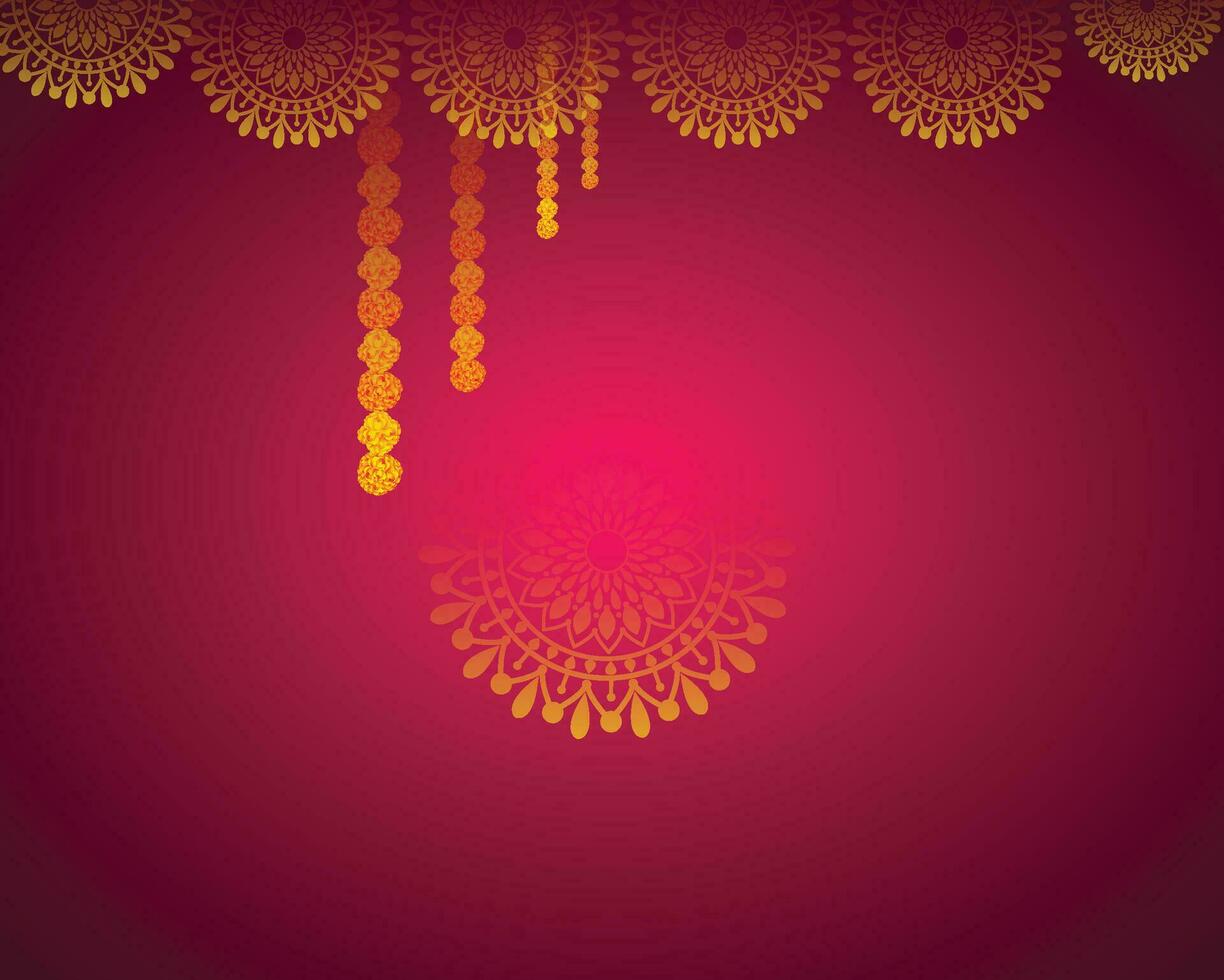 Diwali colorato mandala sfondo vettore