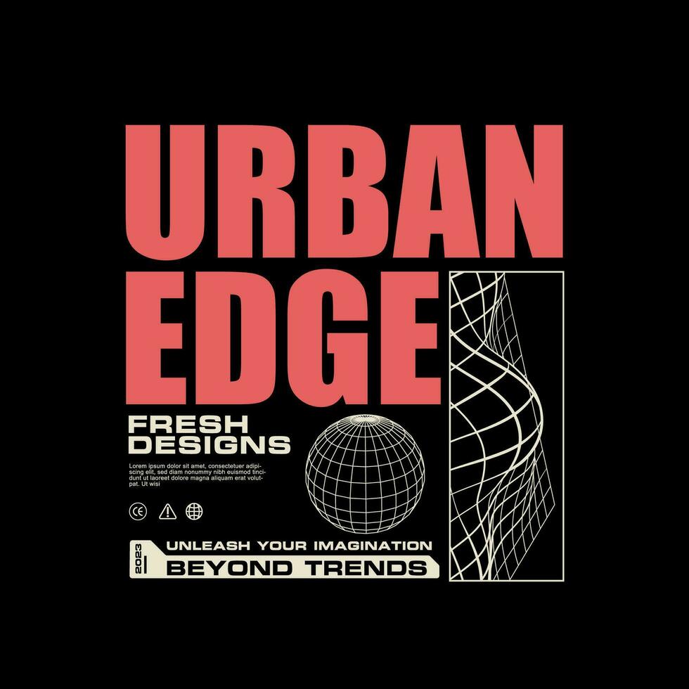 grafico tee urbano abbigliamento di strada concetto vettore design modelli