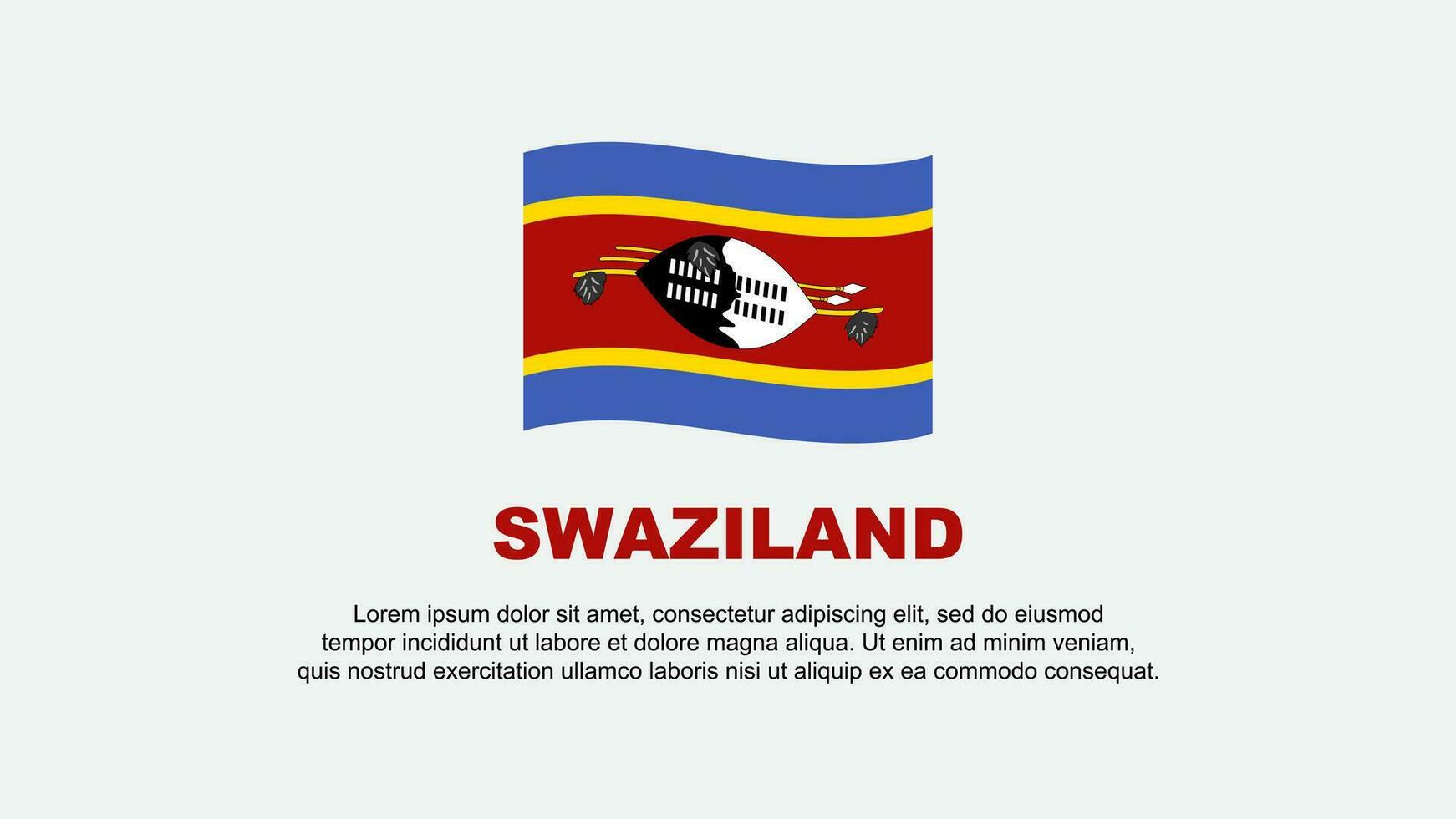 Swaziland bandiera astratto sfondo design modello. Swaziland indipendenza giorno bandiera sociale media vettore illustrazione. Swaziland sfondo