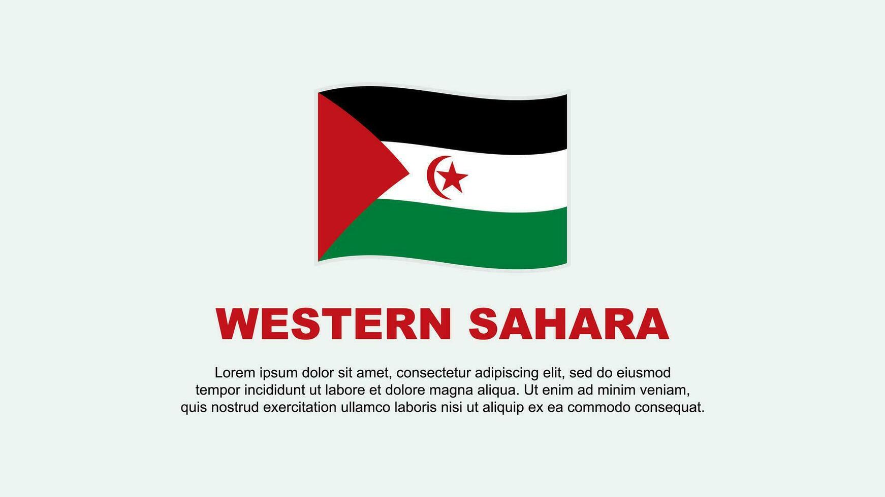 occidentale sahara bandiera astratto sfondo design modello. occidentale sahara indipendenza giorno bandiera sociale media vettore illustrazione. occidentale sahara sfondo