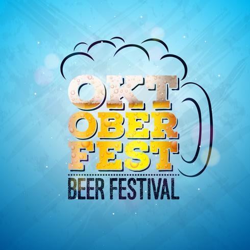 Illustrazione banner Oktoberfest vettore