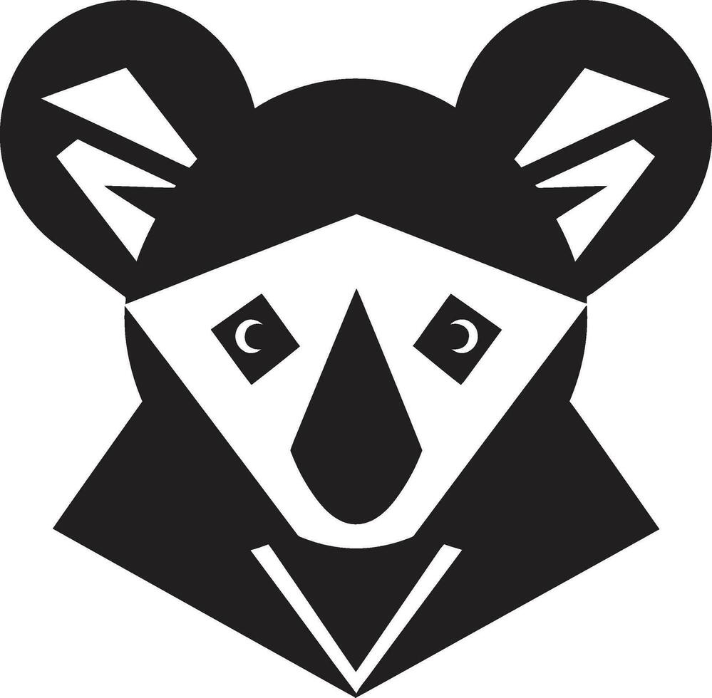 contemporaneo koala marchio nel ombre maestoso semplicità elegante il branding vettore