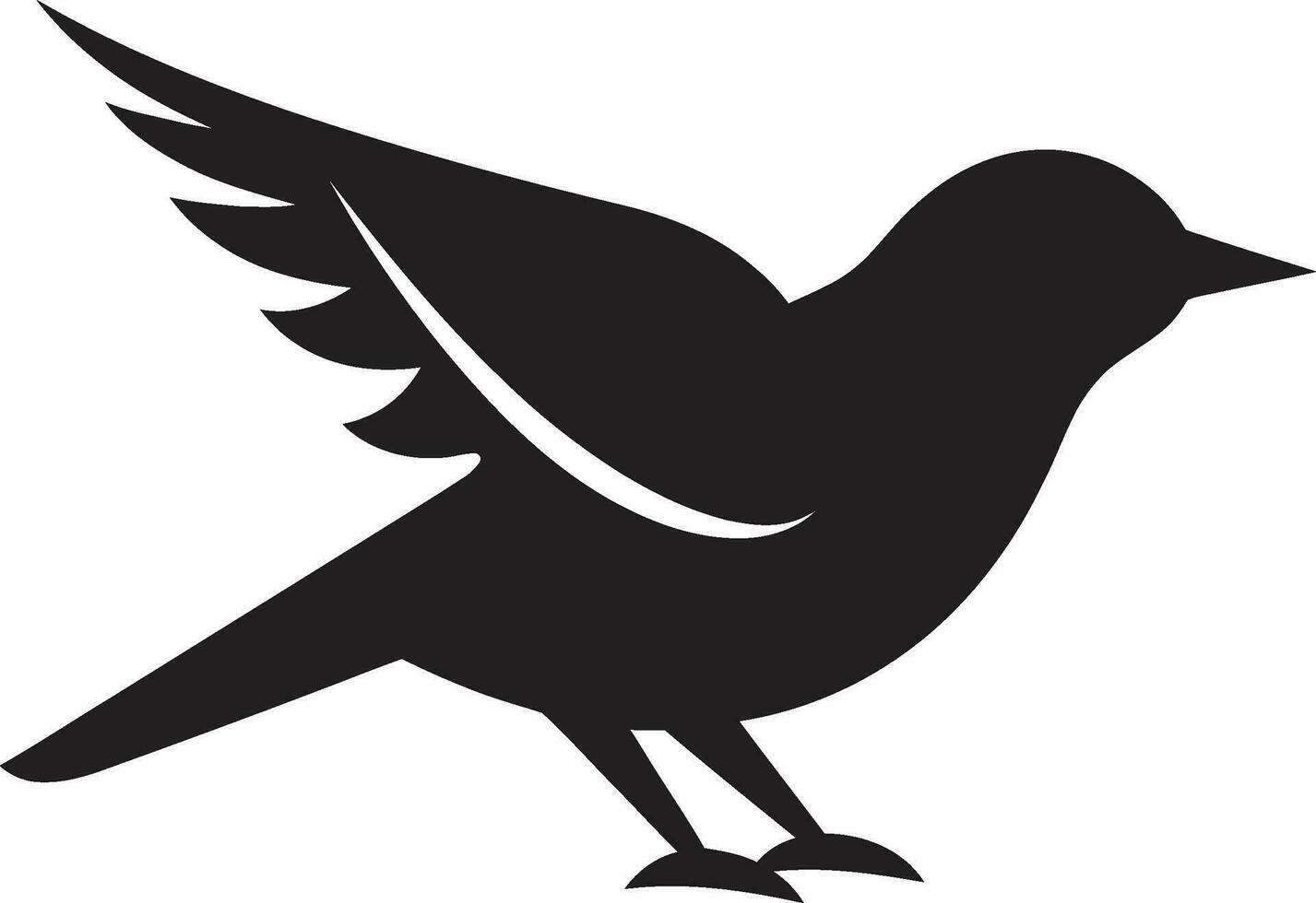 falchi ascesa minimalista aviaria emblema vettore