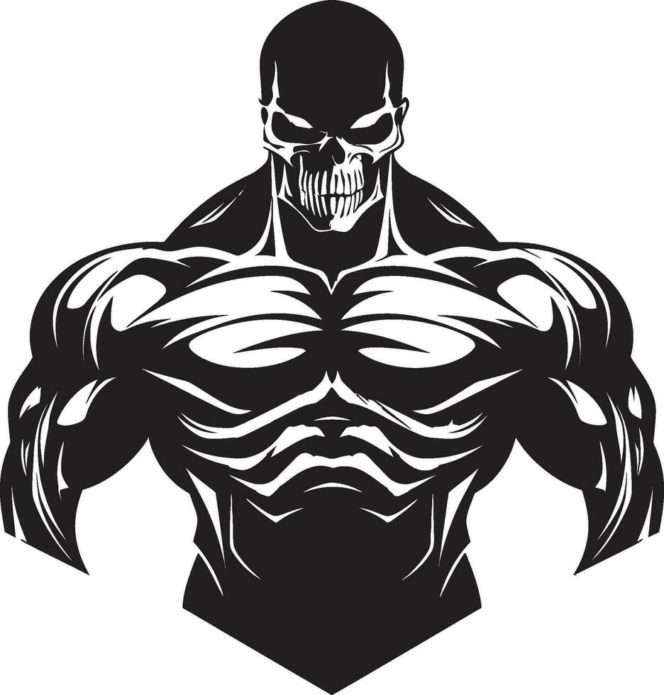 calamaio estetica vettore bodybuilder sogni estetico ascesa monocromatico fitness vettore