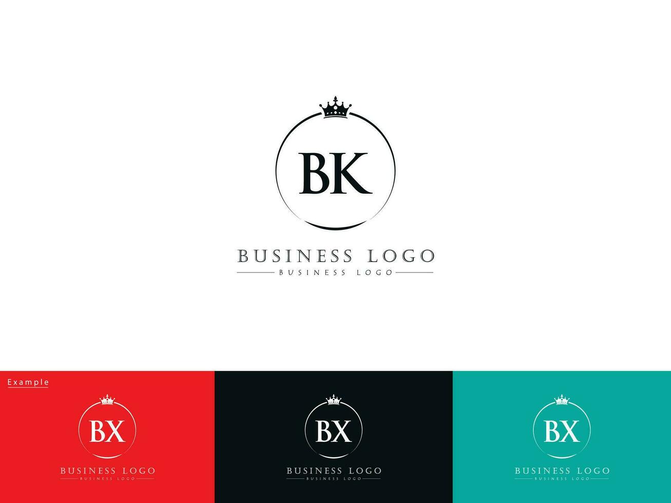 minimalista bk lettera logo, colorato bk attività commerciale logo icona vettore arte