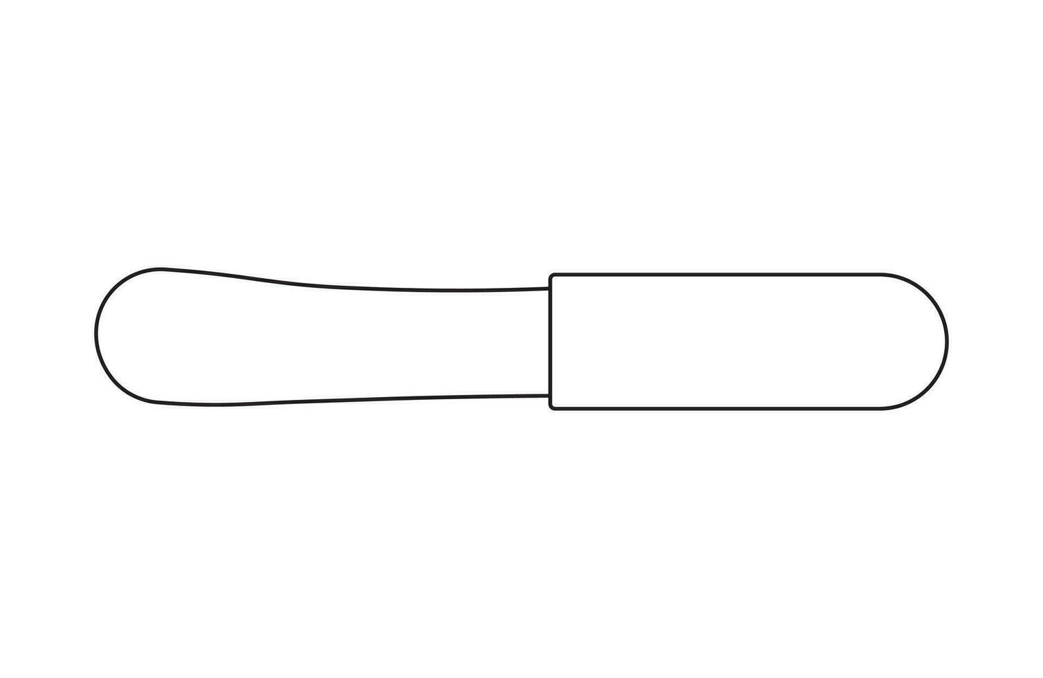 mano disegnato bambini disegno cartone animato vettore illustrazione marmellata coltello isolato nel scarabocchio stile