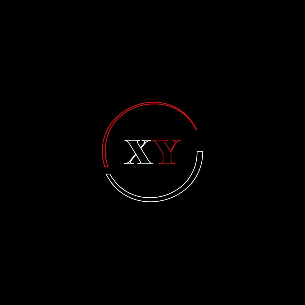 xy creativo moderno lettere logo design modello vettore