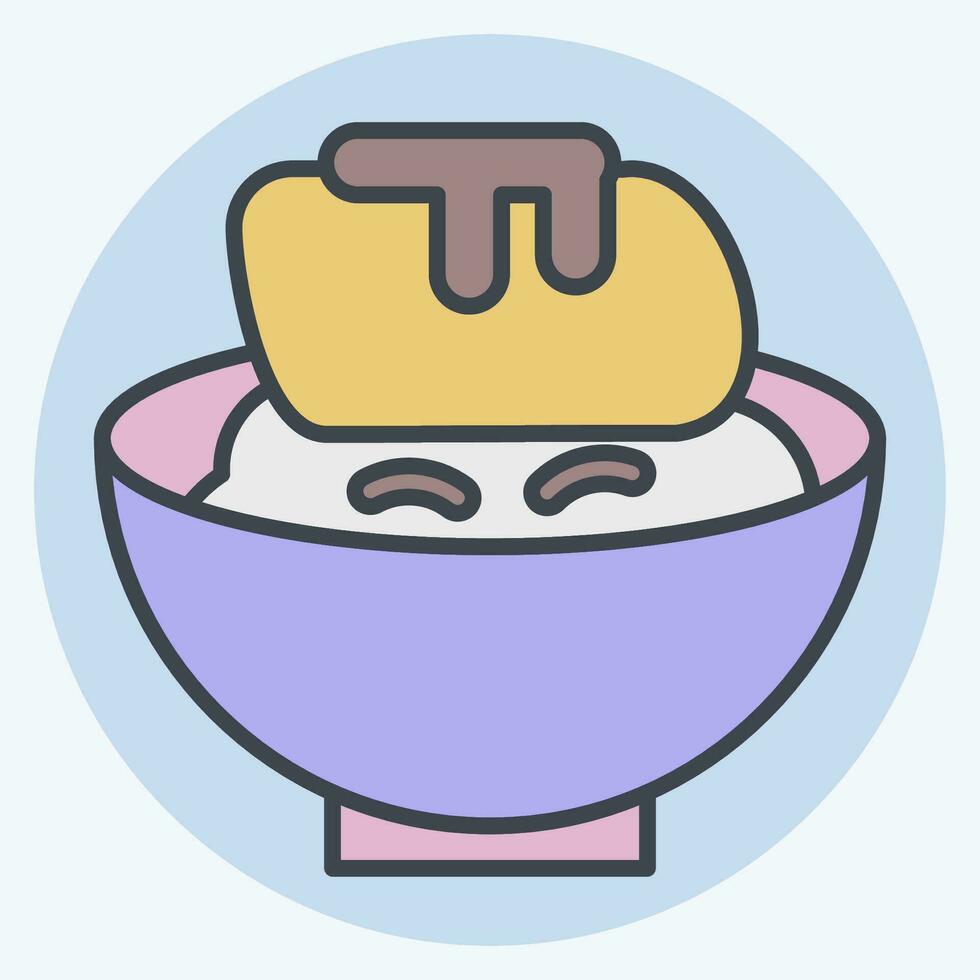 icona unagi. relazionato per Sushi simbolo. colore compagno stile. semplice design modificabile. semplice illustrazione vettore