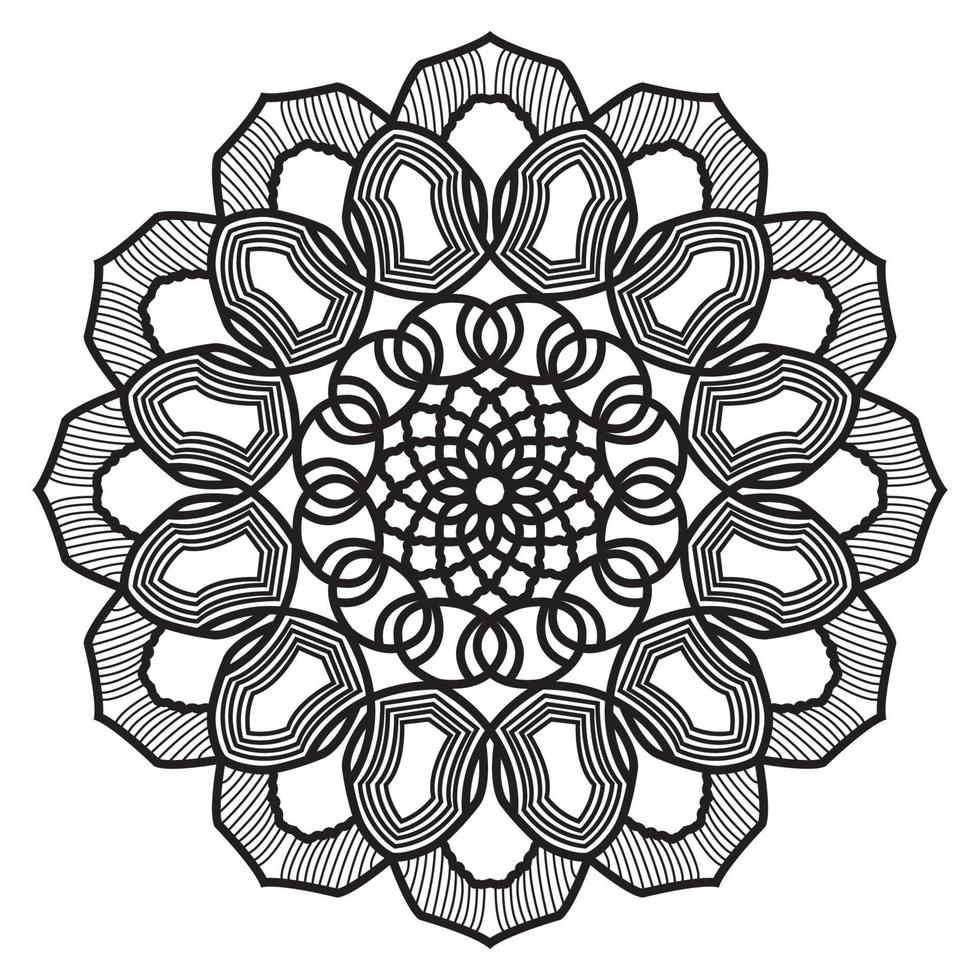 disegno mandala arabesco del disegno dell'elemento geometrico islamico vettore