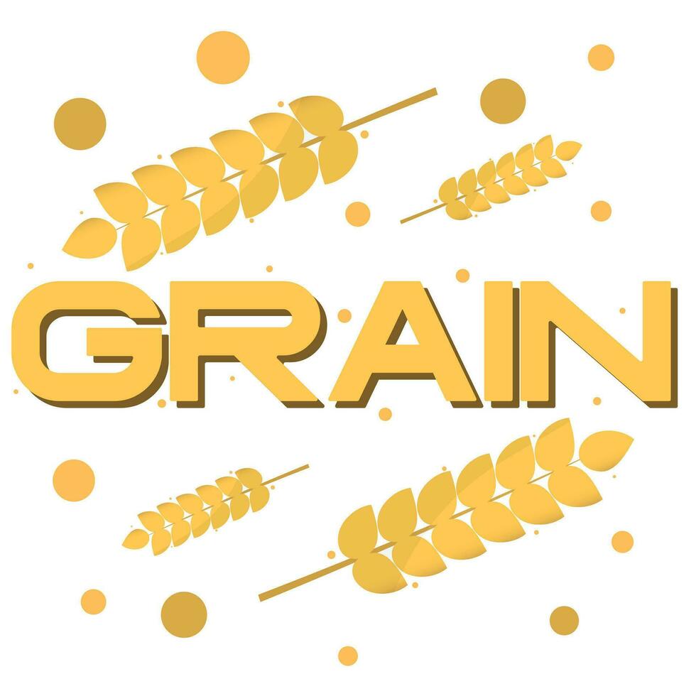 Grano grano icona logo vettore design. semplice logo per azienda agricola, Pasticcino, forno o cibo Prodotto.