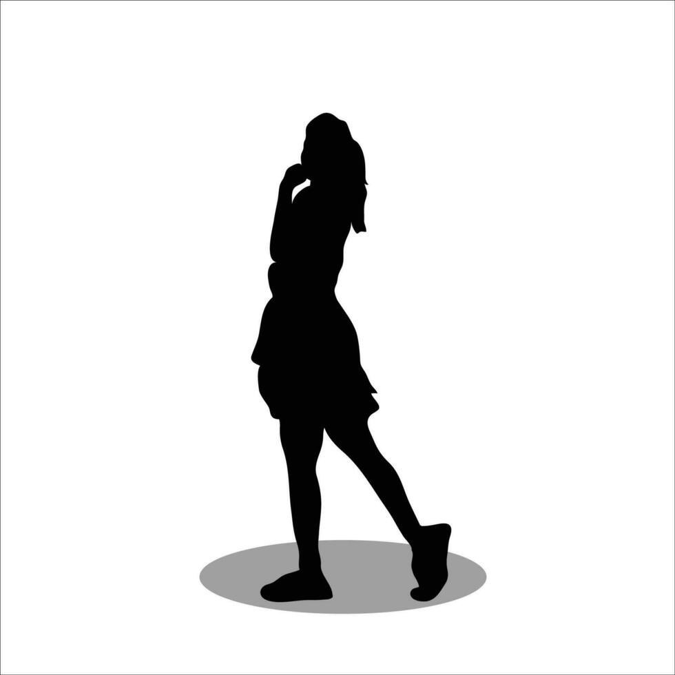 donne silhouette vettore