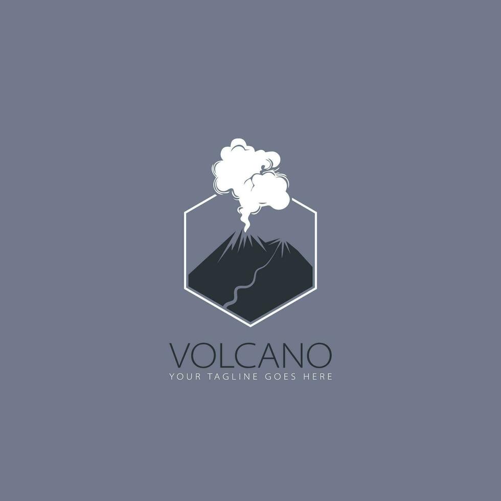 vulcano logo vettore