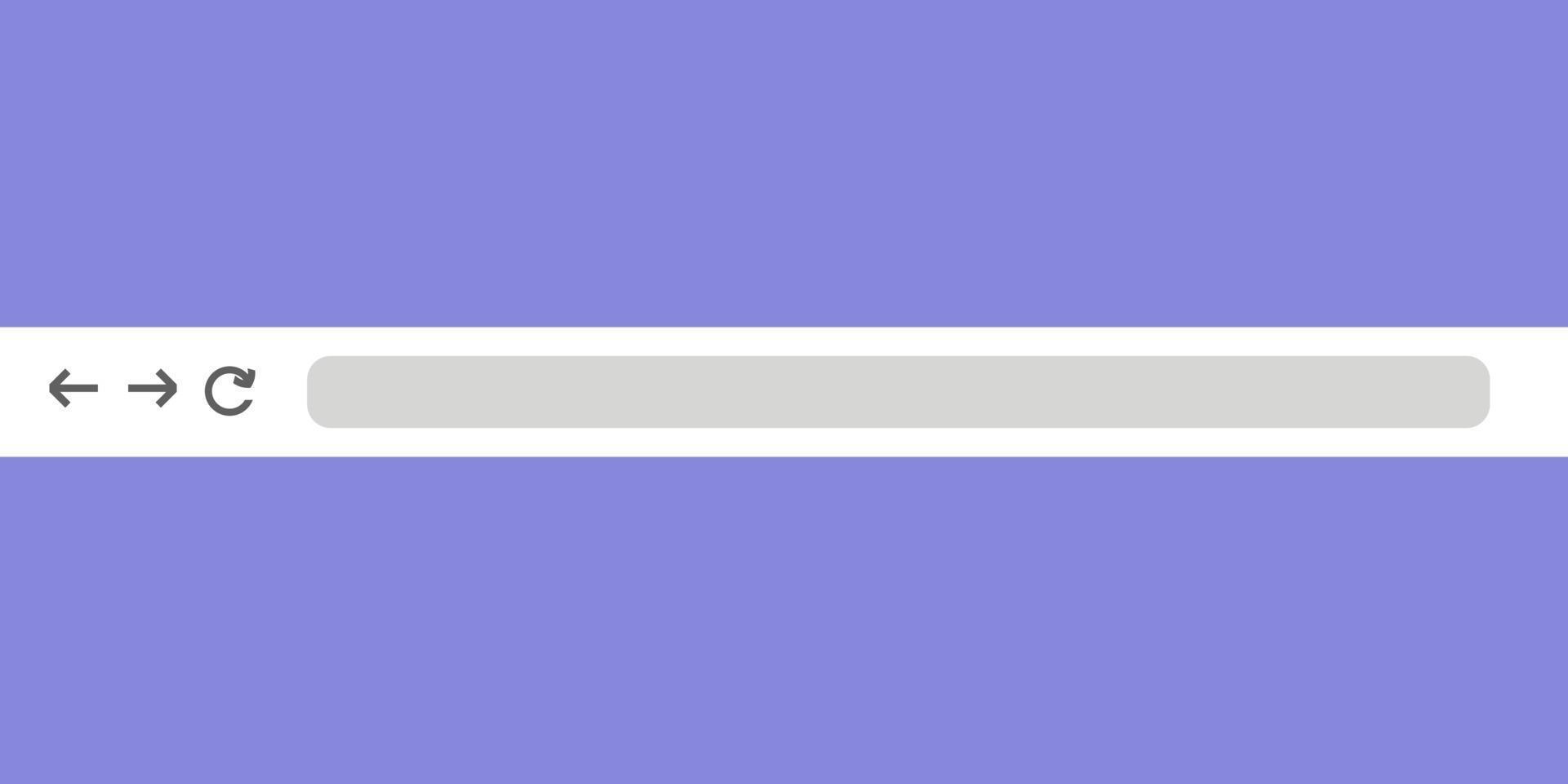 illustrazione della barra degli indirizzi vuota su sfondo blu vettore