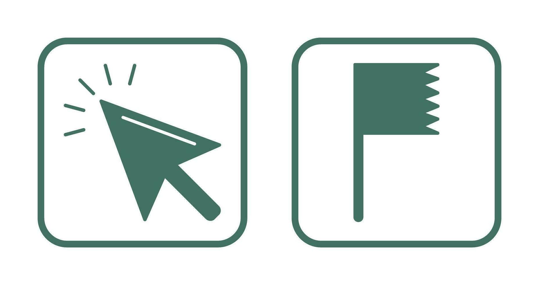 topo e bandiera icona vettore