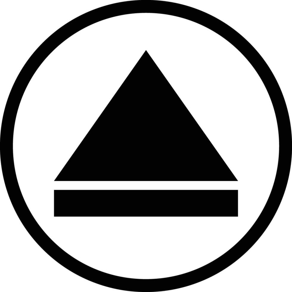 espellere icona nel un' cerchio isolato su bianca sfondo vettore