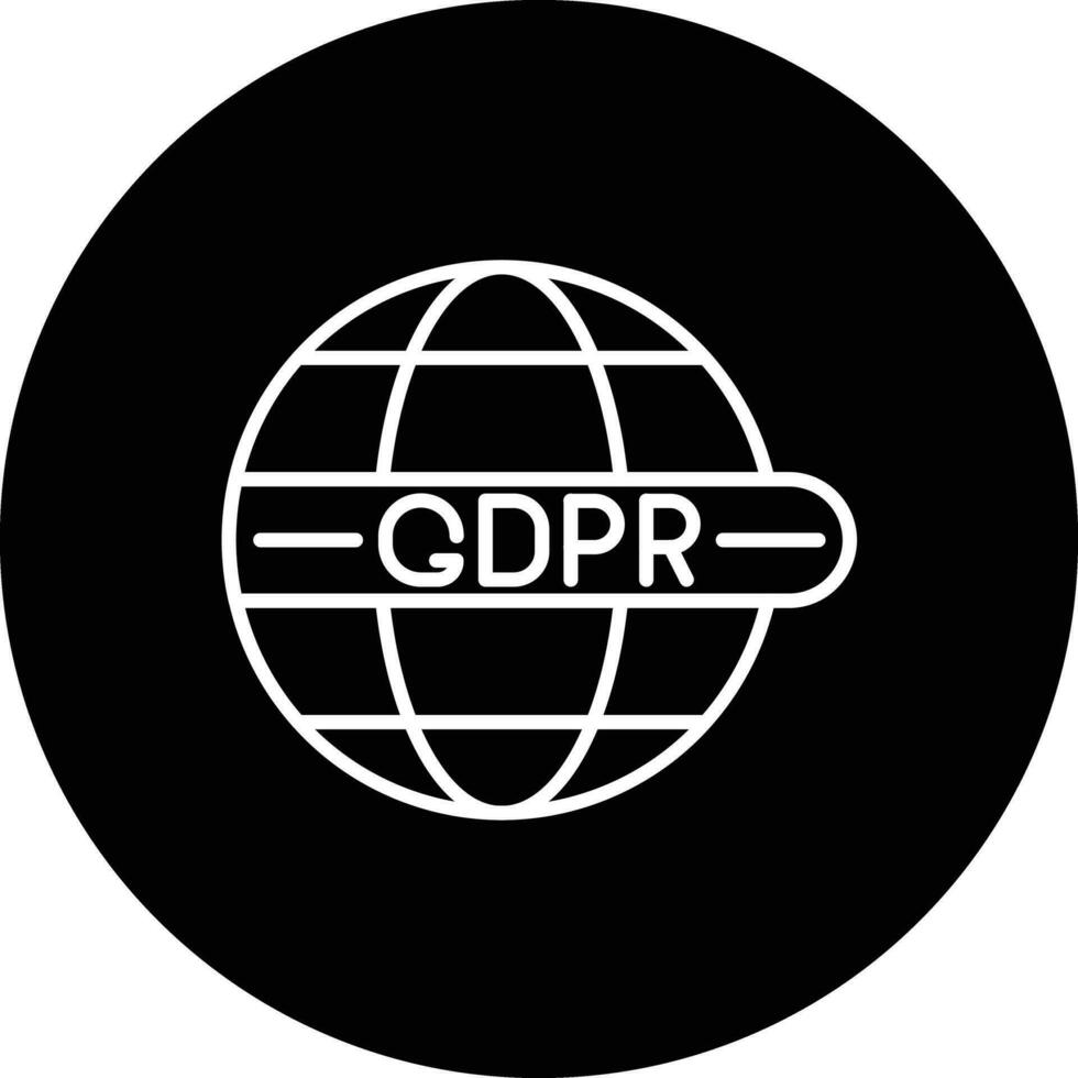 GDPR conformità vettore icona