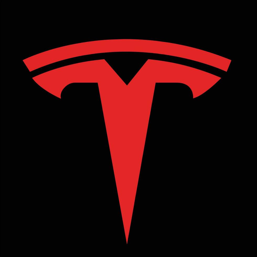 tesla logo icona vettore illustrazione opera d'arte