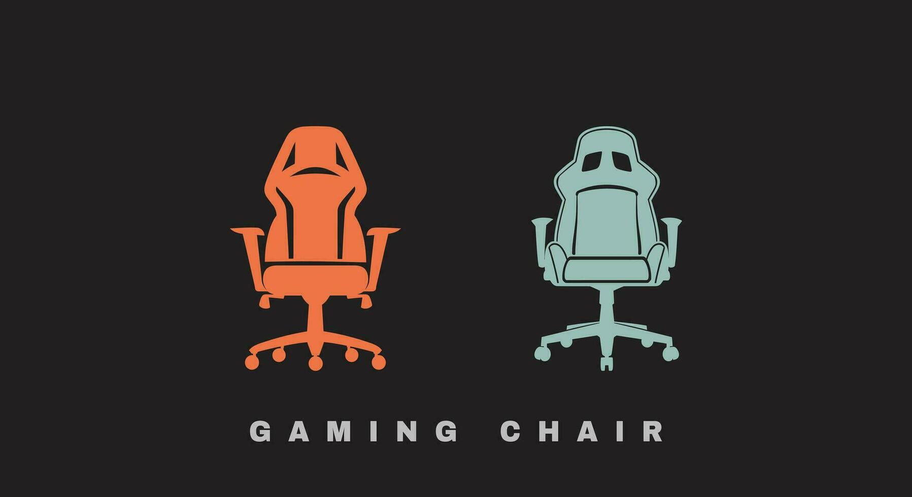 elevare il tuo gioco moderno gioco sedia grafica per design progetti vettore