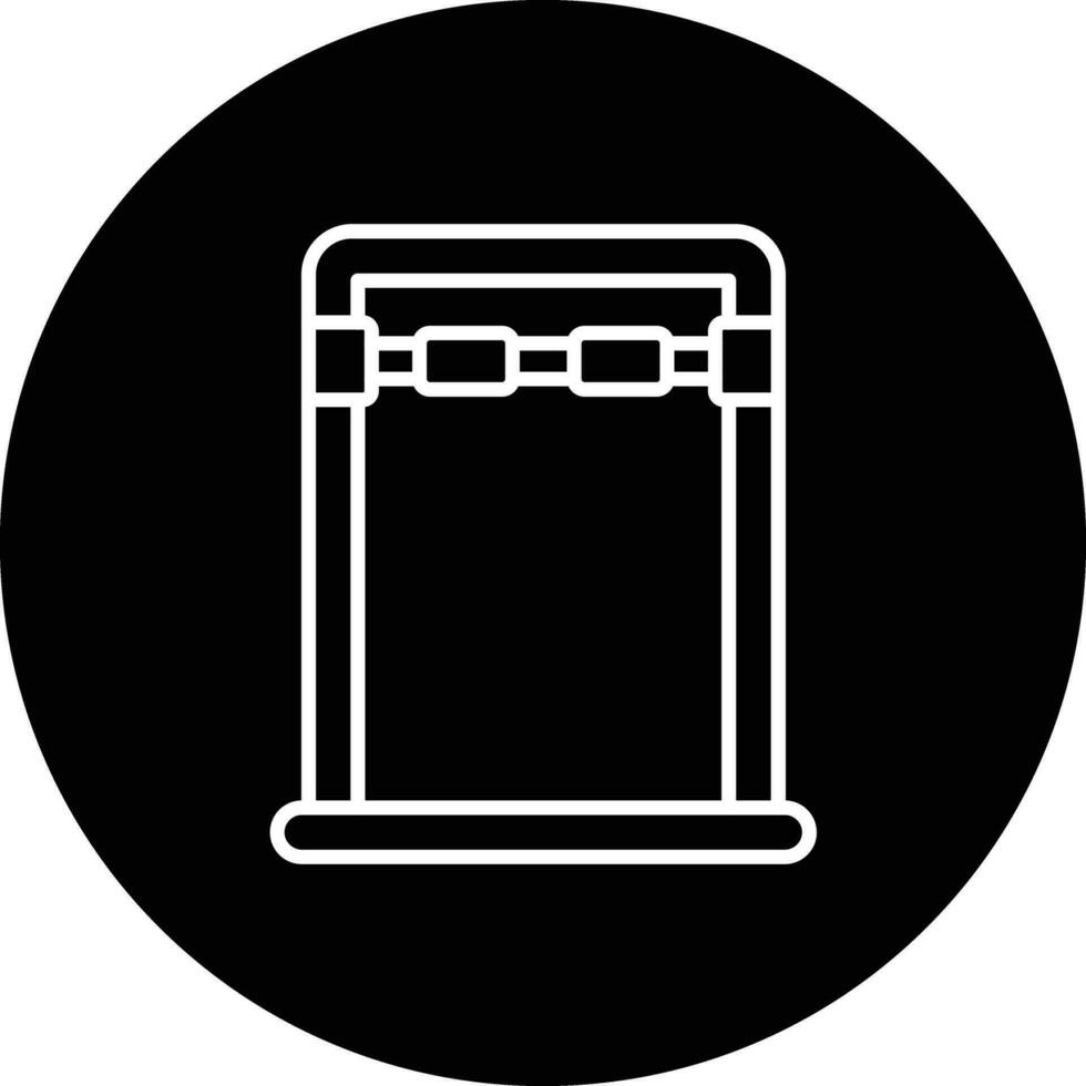 porta pullup bar vettore icona