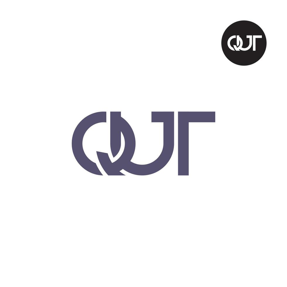 lettera qt monogramma logo design vettore