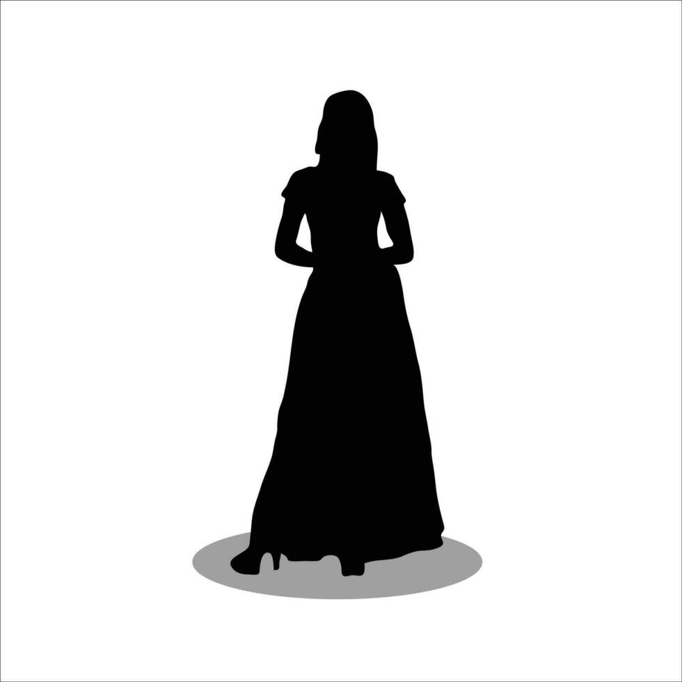 donne silhouette vettore