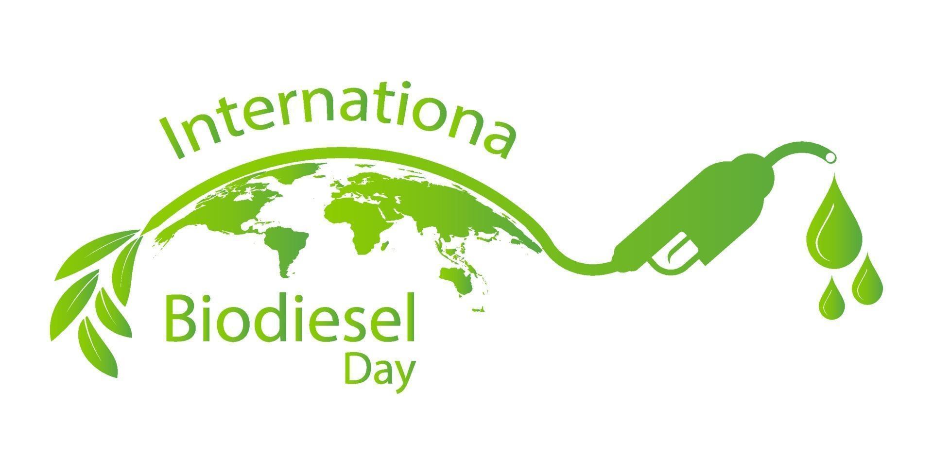 giornata internazionale del biodiesel.10 agosto.per l'ecologia e l'ambiente vettore