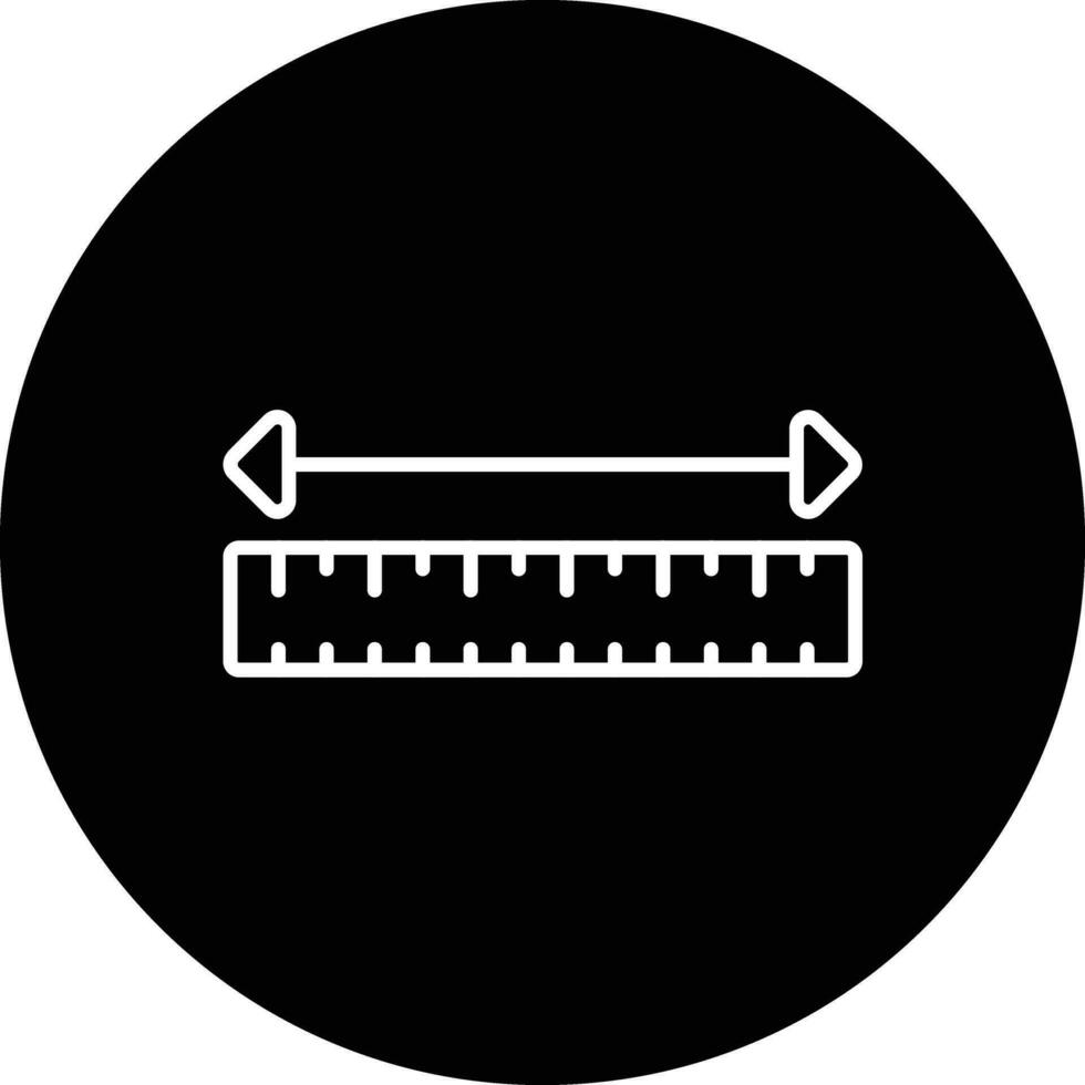 misurazione nastro vettore icona